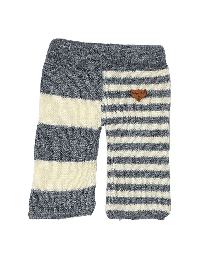 girls grey stripes casual trouser - 21647189 -  Standard Image - 1