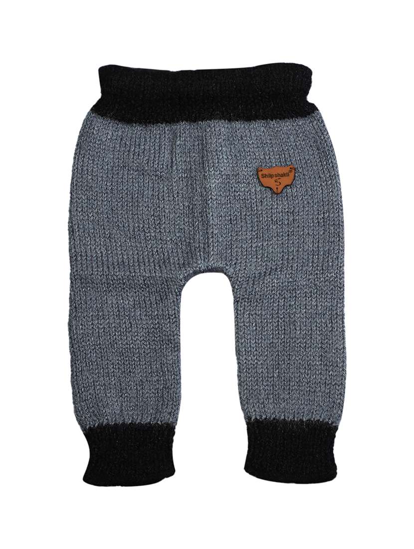 girls grey solids casual trouser - 21647193 -  Standard Image - 1