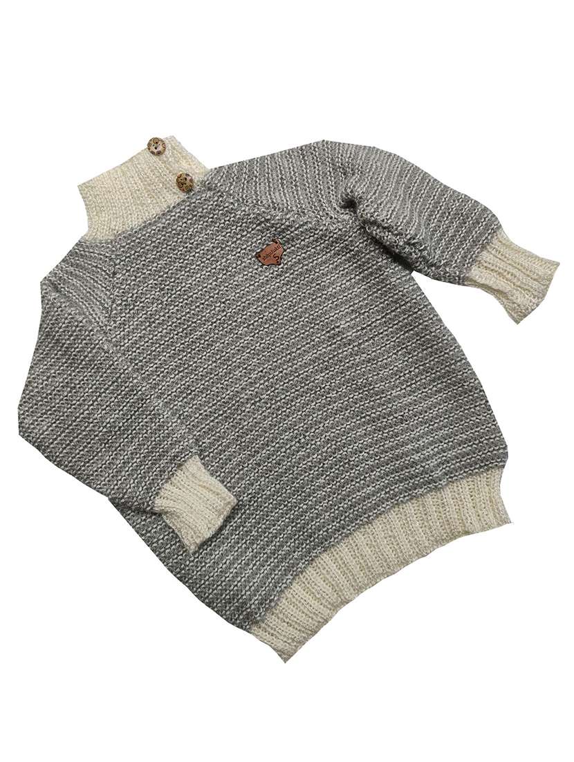 girls self design long sleeve sweater - 21647210 -  Standard Image - 1