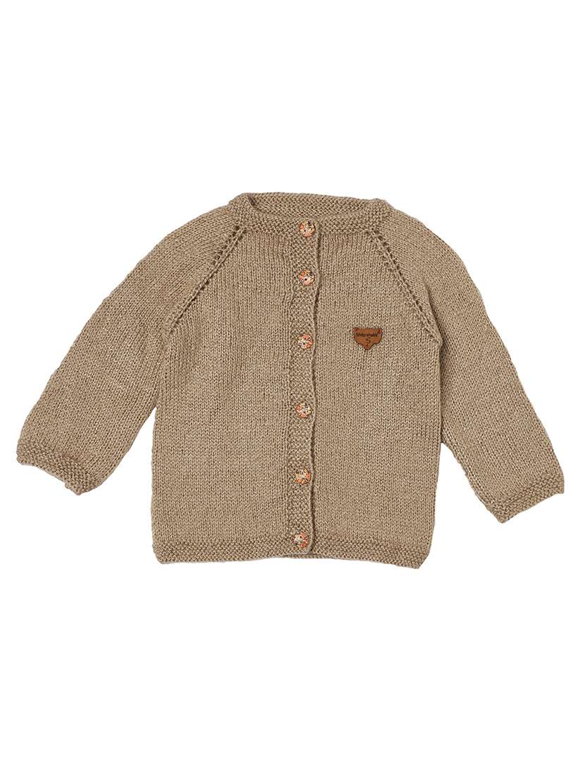 girls self design long sleeve cardigans - 21647216 -  Standard Image - 1