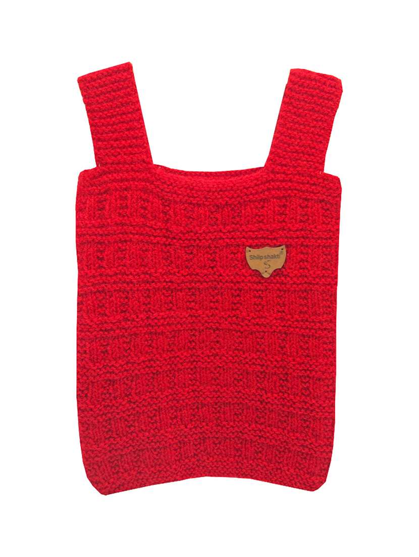 girls self design sleeveless sweater - 21647220 -  Standard Image - 1