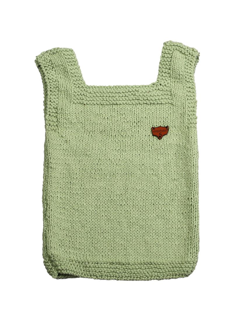 girls self design sleeveless sweater - 21647227 - Standard Image - 1