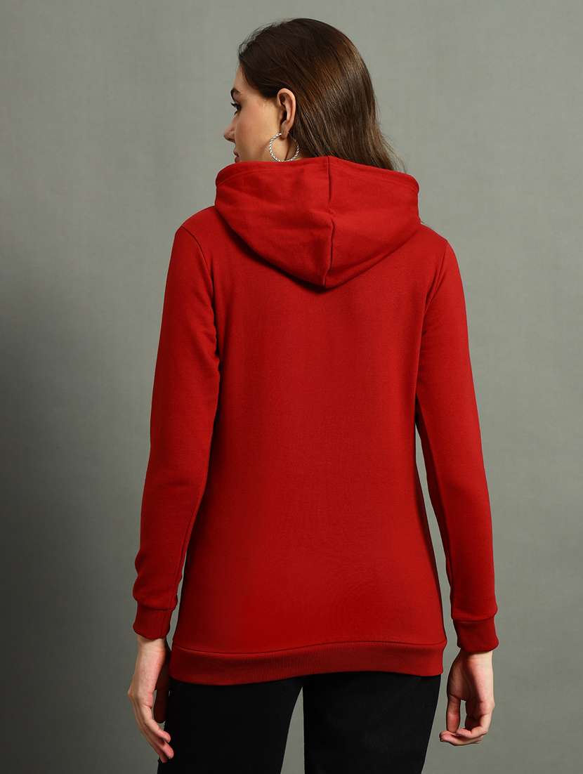 women front print hooded sweatshirt - 21647233 -  Standard Image - 1