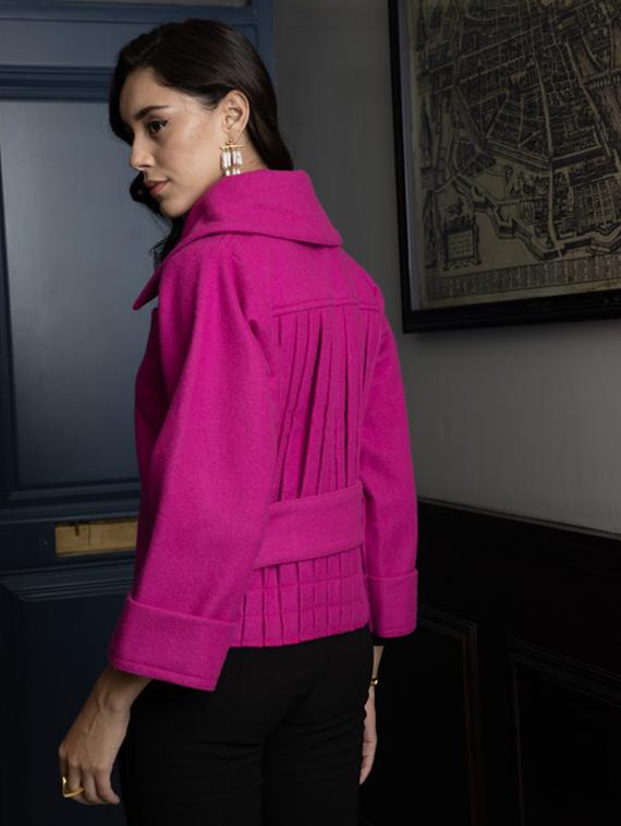 women pink long sleeve regular jacket - 21647254 -  Standard Image - 1