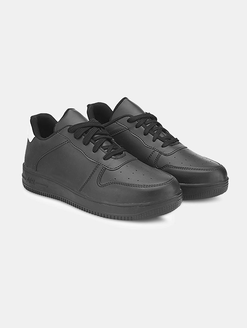 men black lace up sneaker - 21647298 -  Standard Image - 1