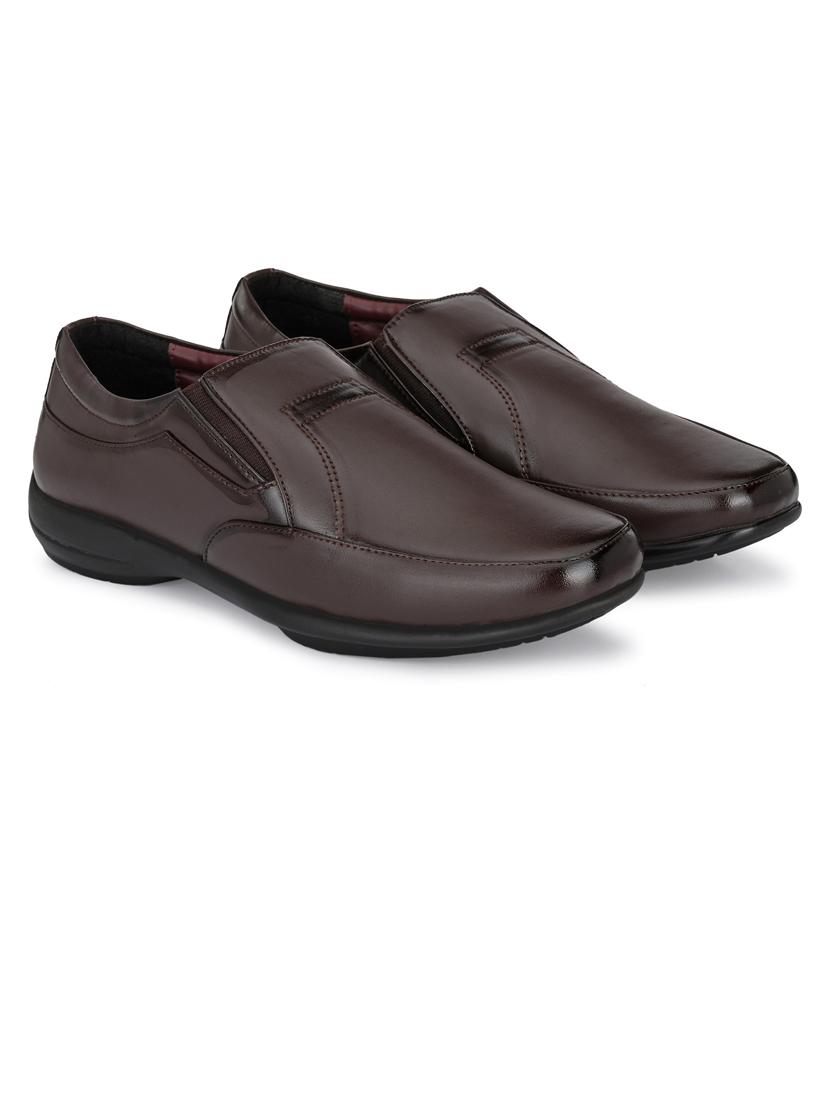 men plain slip on formal shoes - 21647303 - Standard Image - 1