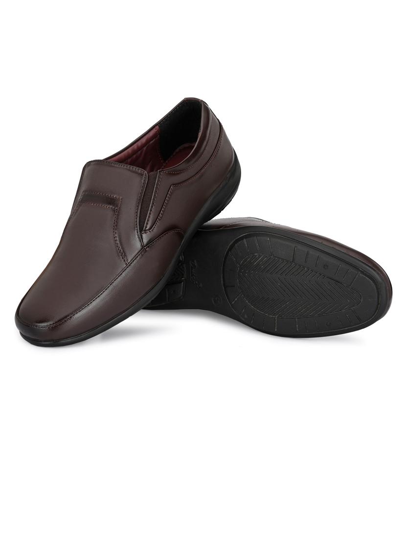 men plain slip on formal shoes - 21647303 - Standard Image - 4