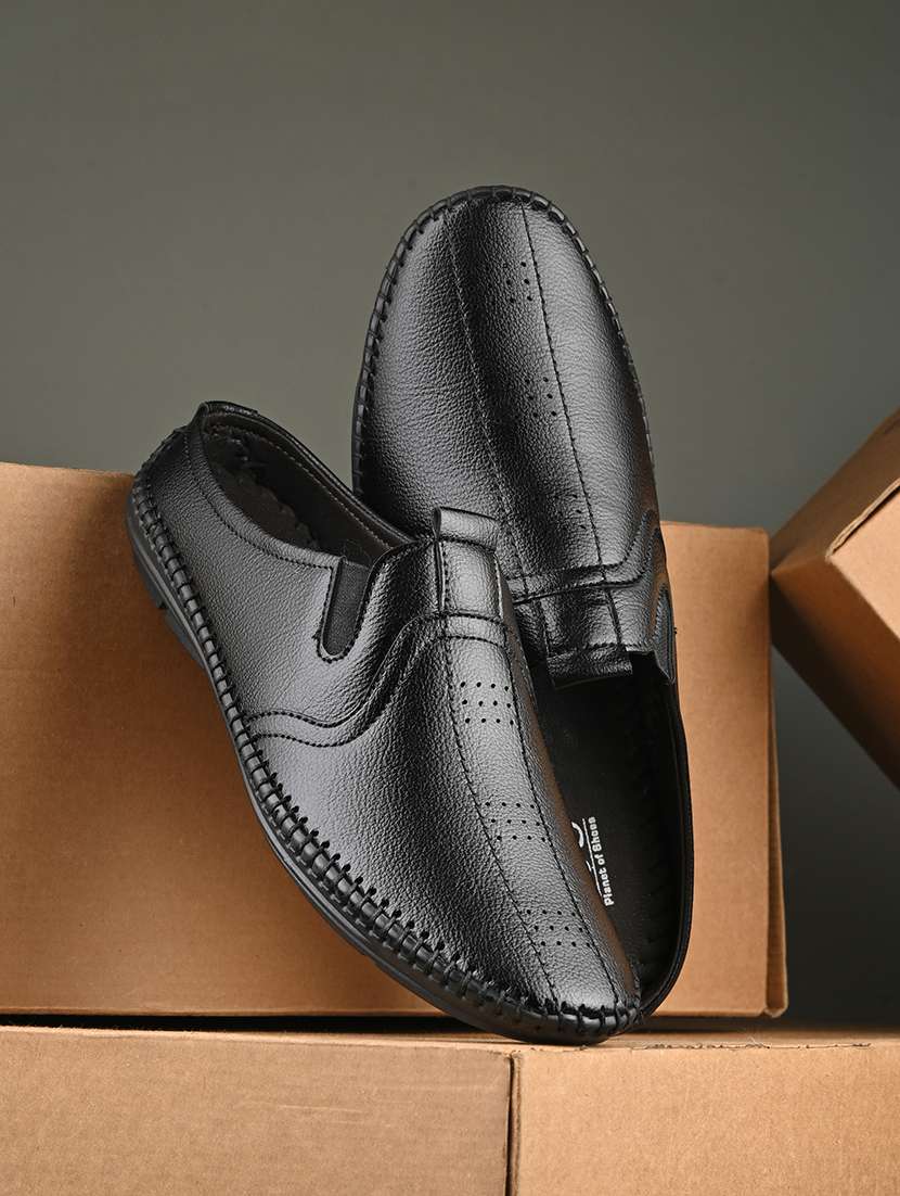 men plain slip on casual shoes