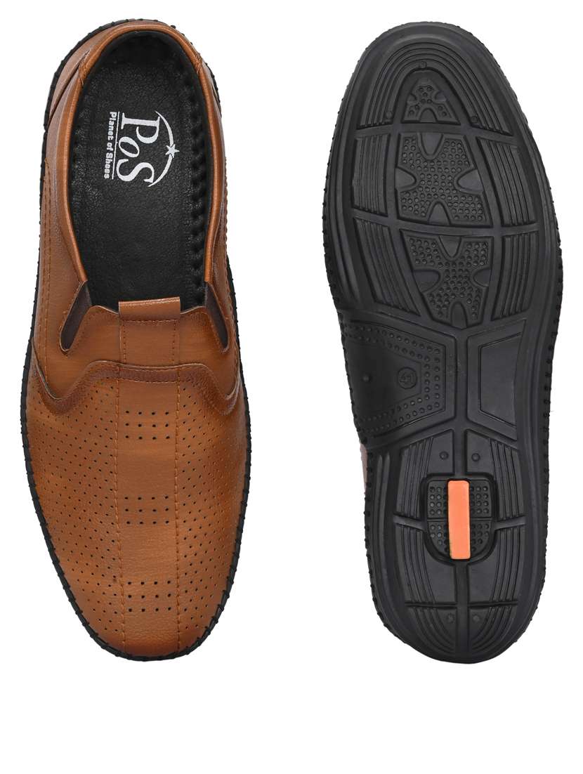 Men Plain Slip On Casual Shoes