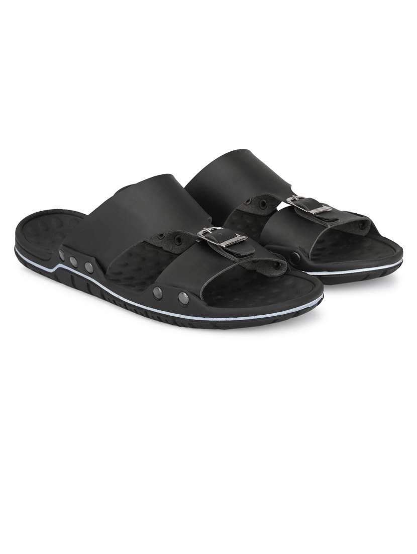 men plain slip on sandals - 21647321 -  Standard Image - 1