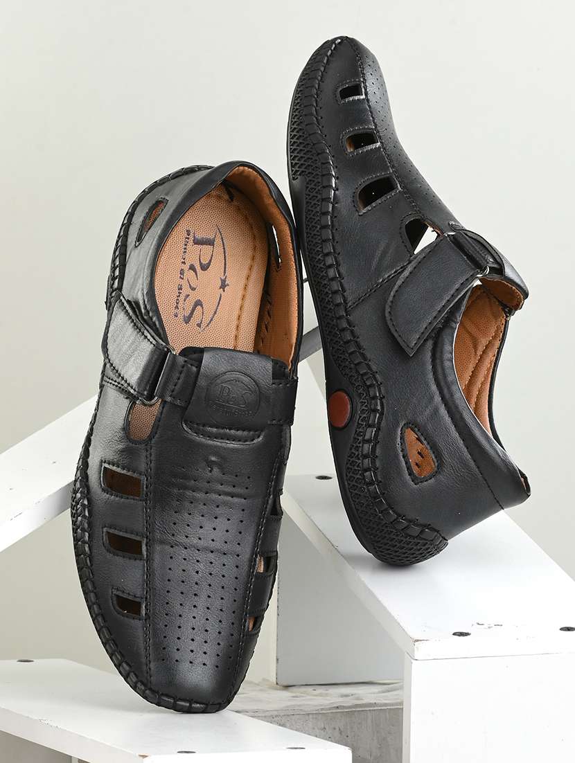 men plain back strap sandals