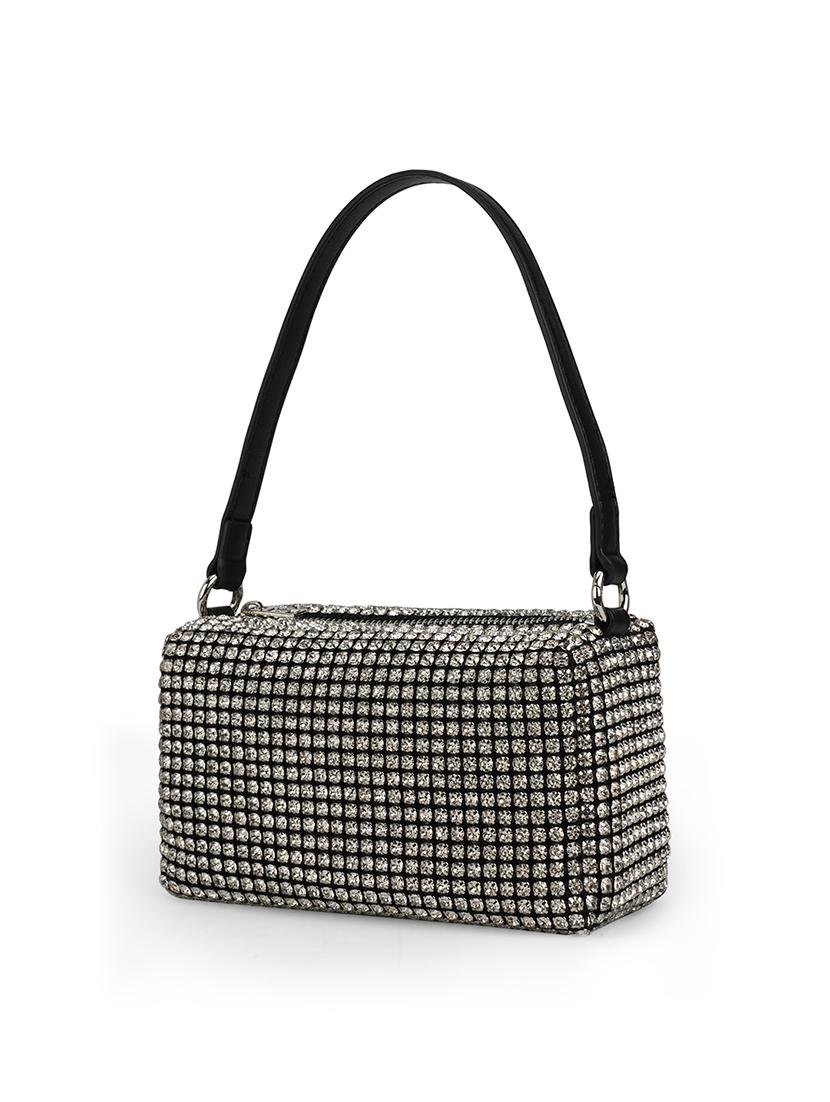 women embellished party handheld bag with detachable strap - 21648251 - Standard Image - 4