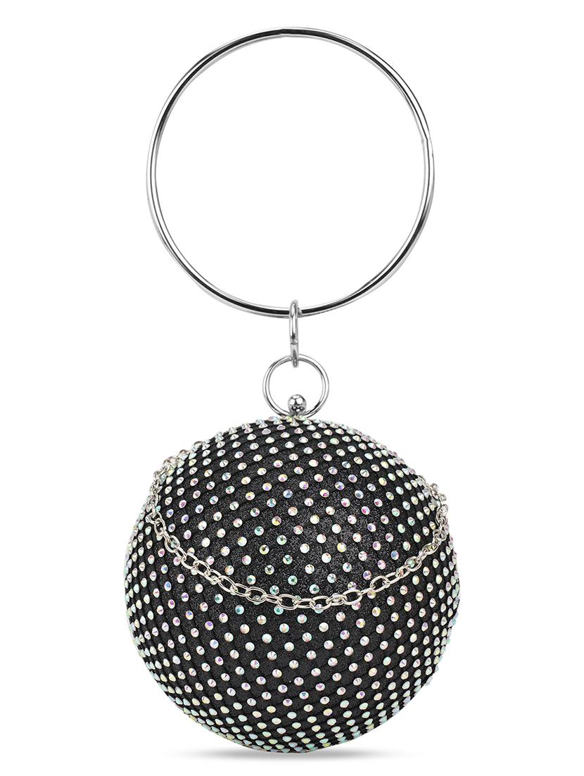 mini rhinestone ball shaped evening clutch - 21648254 -  Zoom Image - 0