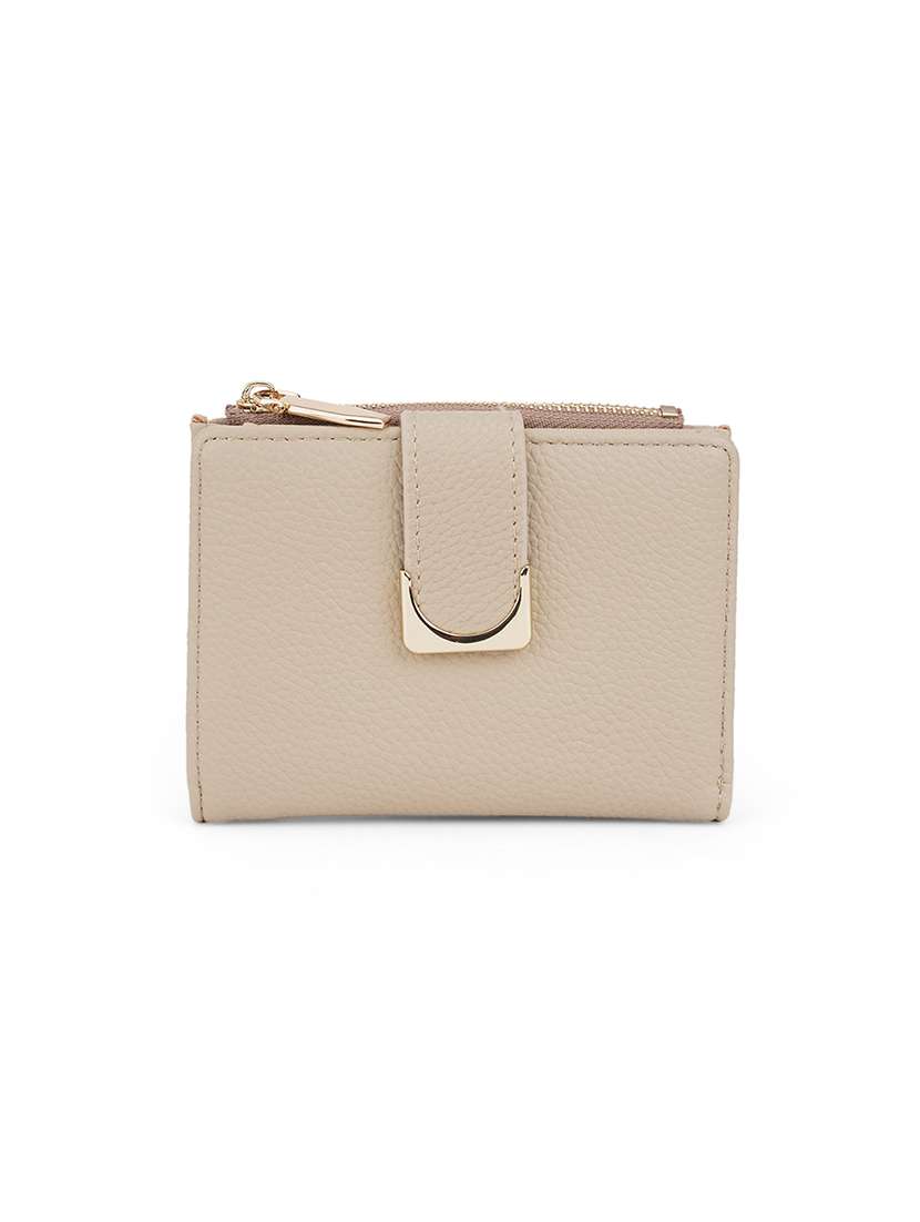 women solid leatherette wallet