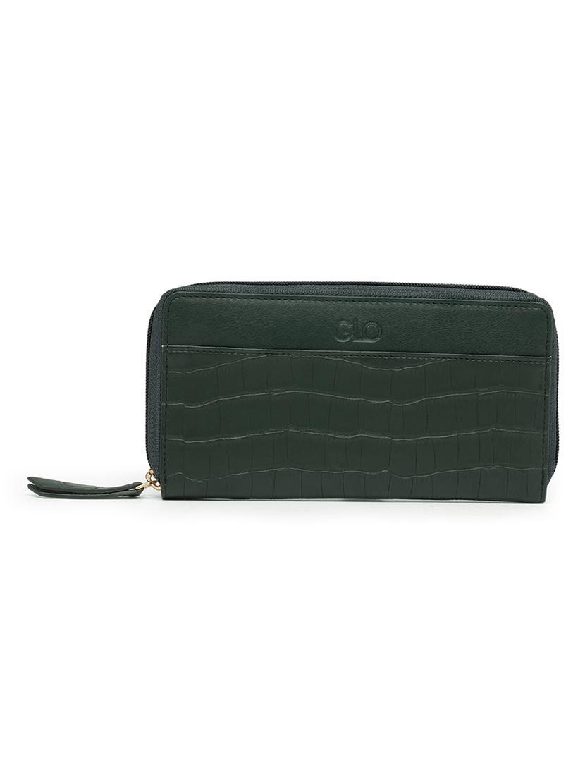 women green leatherette wallet - 21648273 - Zoom Image - 0