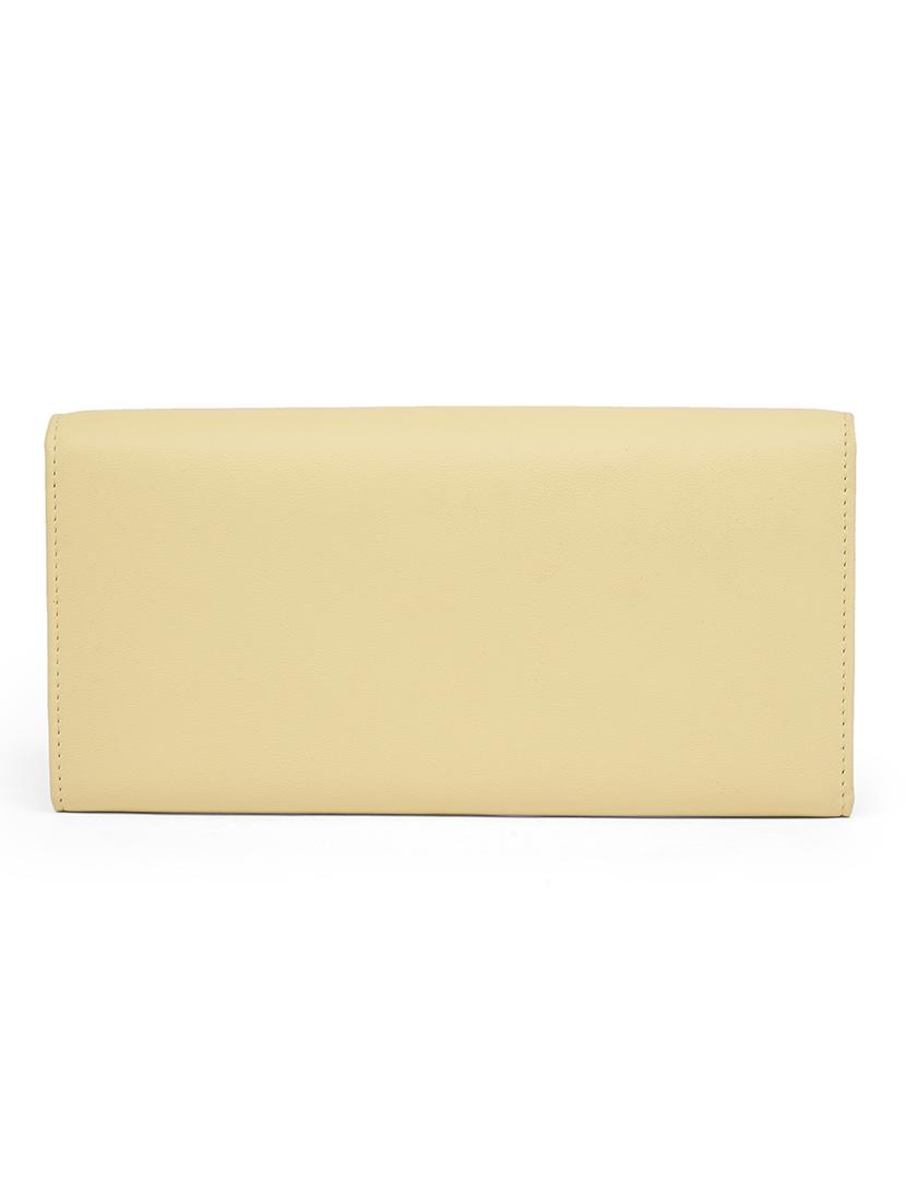 women cream leatherette wallet - 21648276 - Standard Image - 1