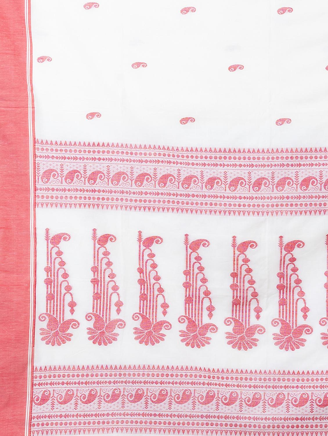 women self design handloom saree with blouse - 21648370 - Standard Image - 4