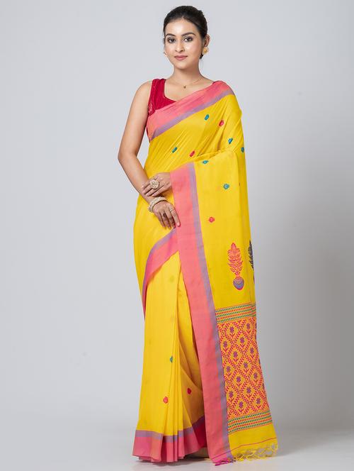women self design handloom saree with blouse - 21648387 - Standard Image - 0