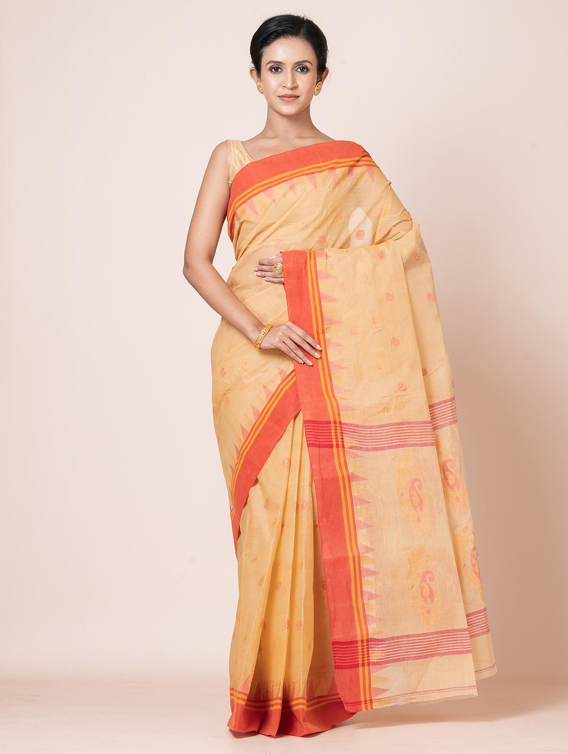 women self design handloom saree - 21648404 - Zoom Image - 0