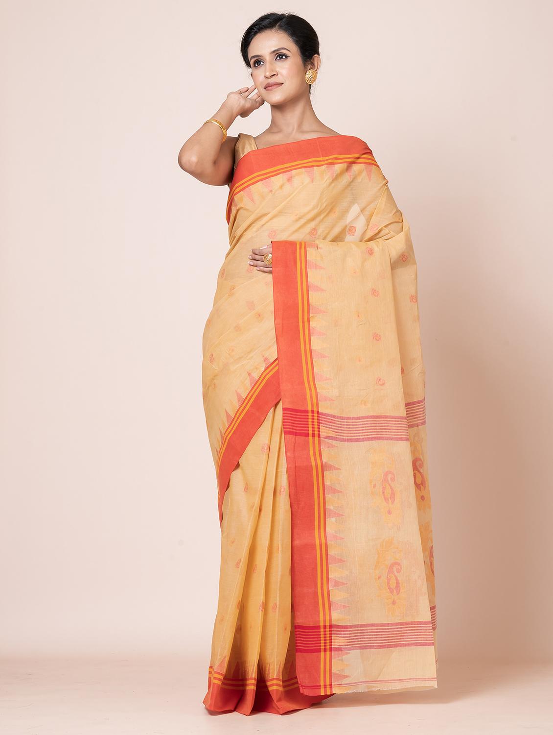 women self design handloom saree - 21648404 - Standard Image - 1