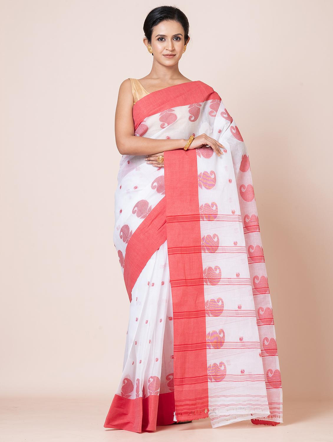 women self design handloom saree - 21648409 - Zoom Image - 0