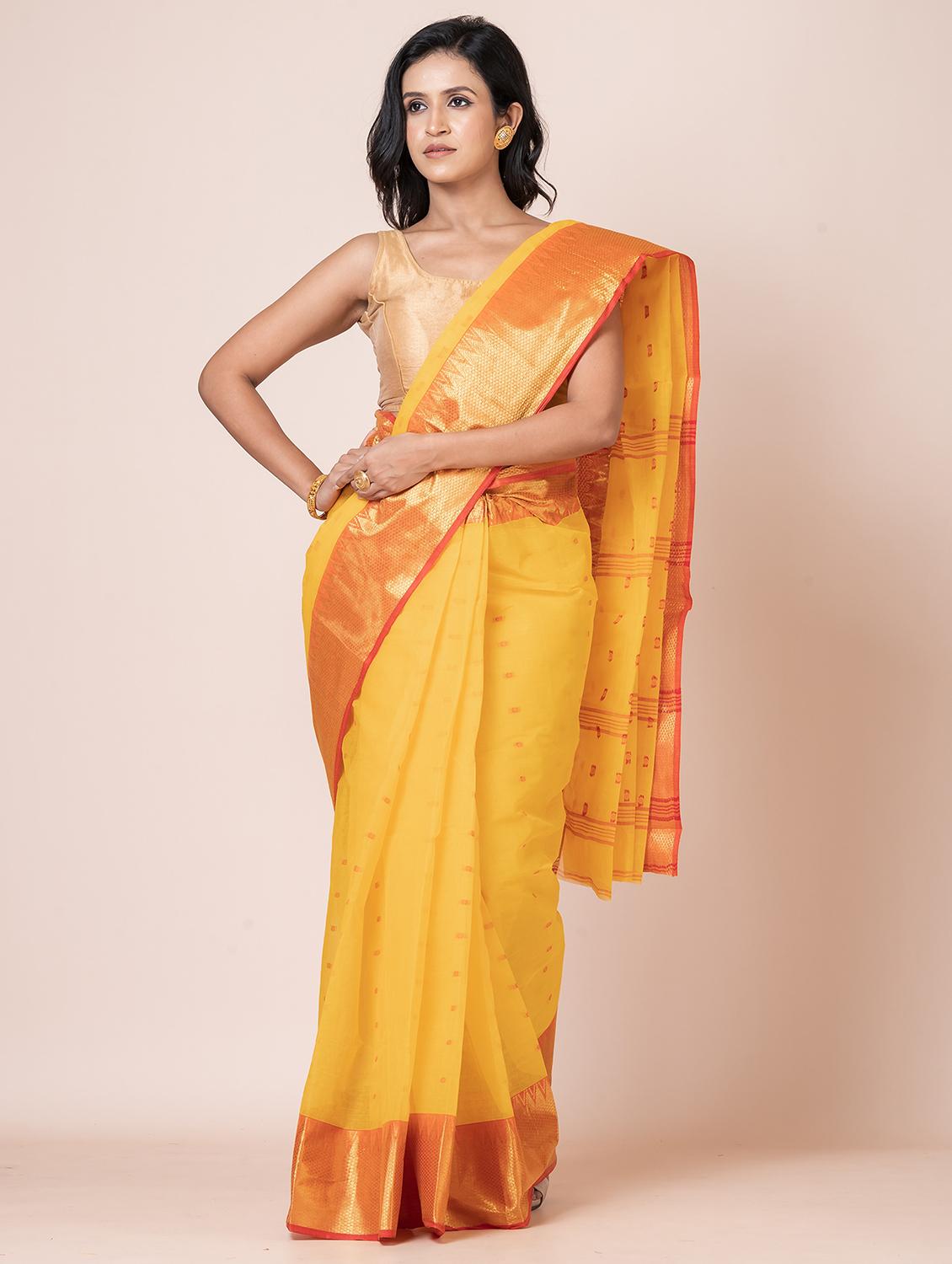 women self design handloom saree - 21648410 - Standard Image - 1