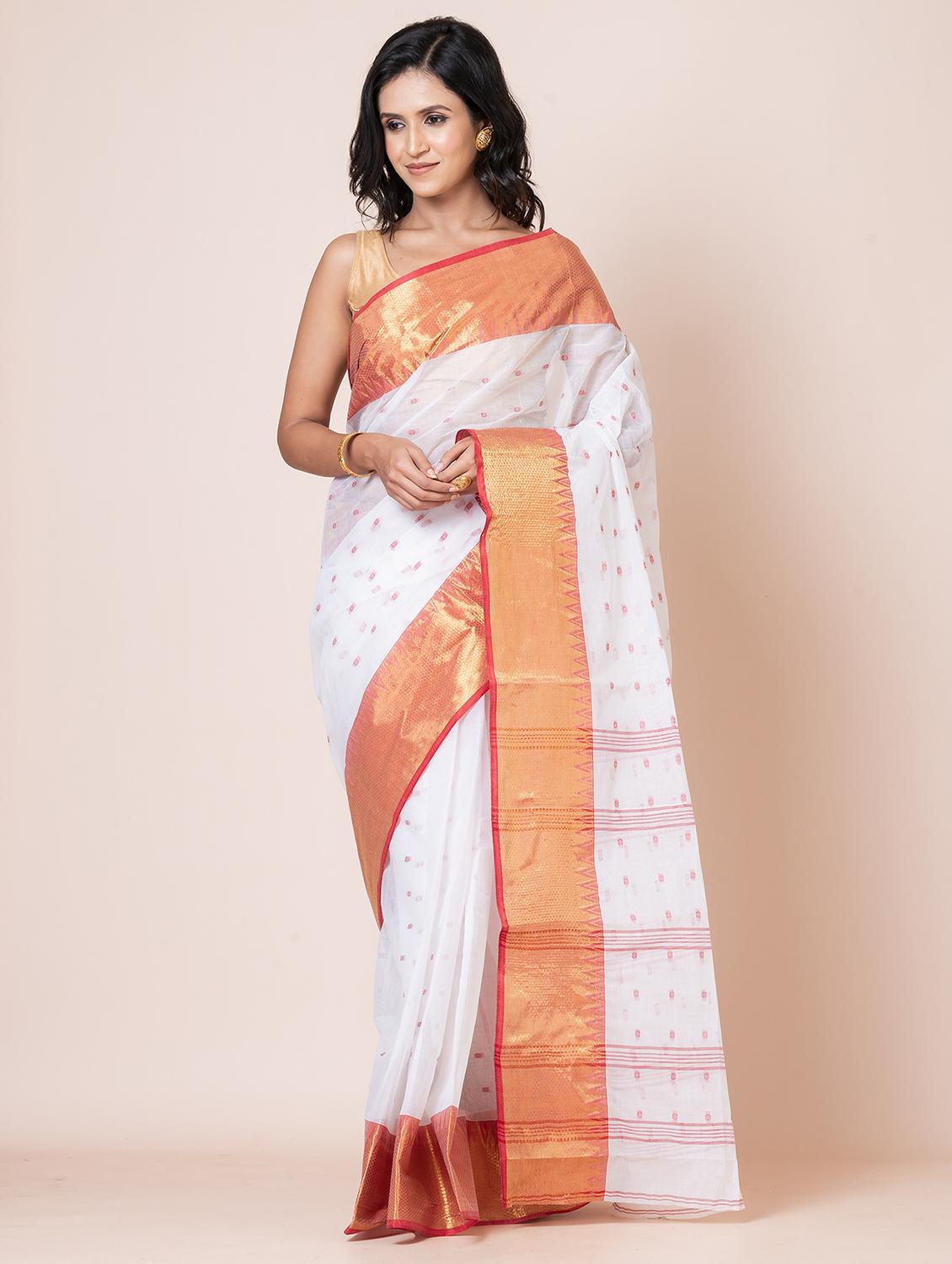 women self design handloom saree - 21648411 - Standard Image - 1