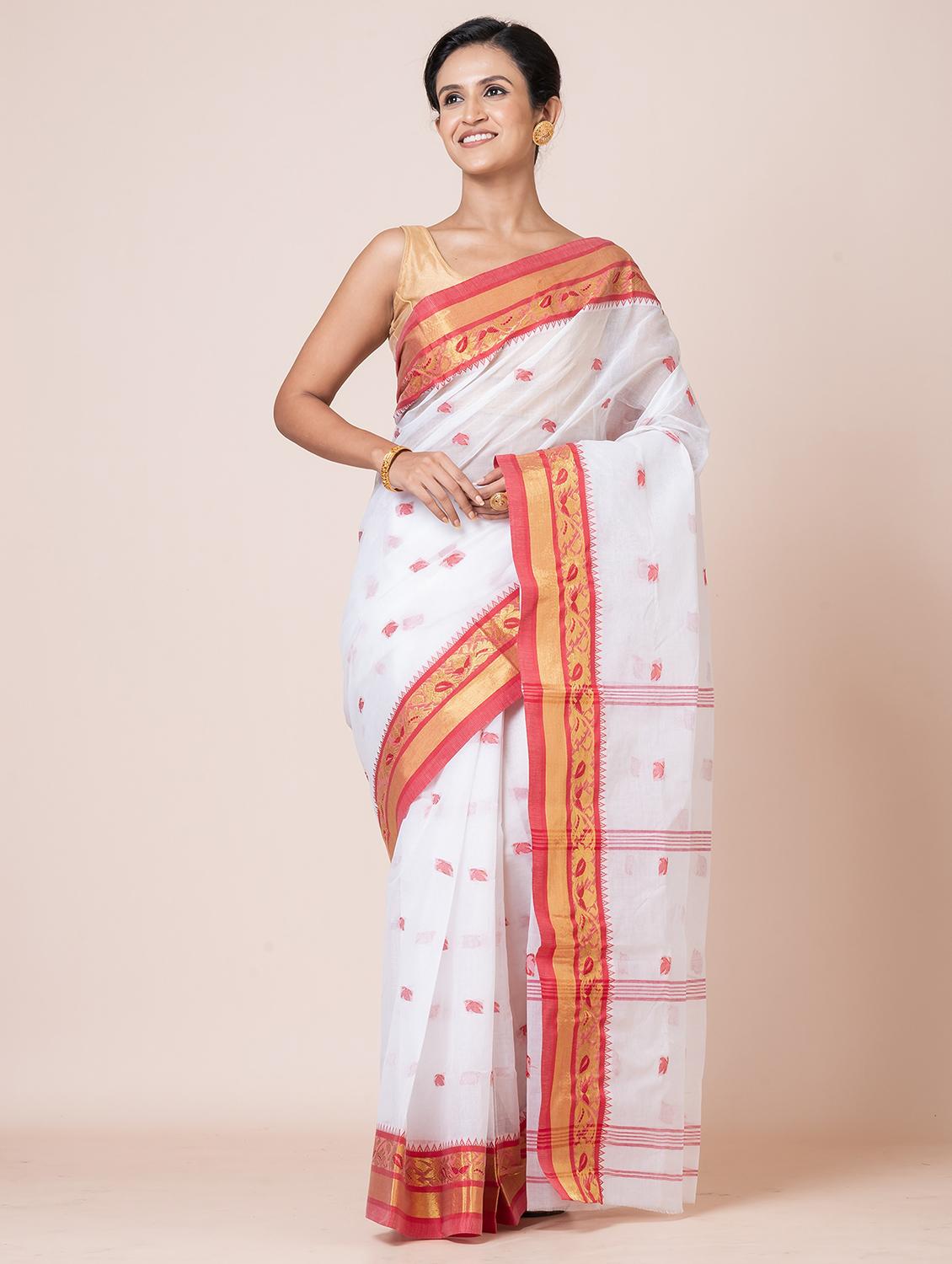 women self design handloom saree - 21648447 - Standard Image - 1