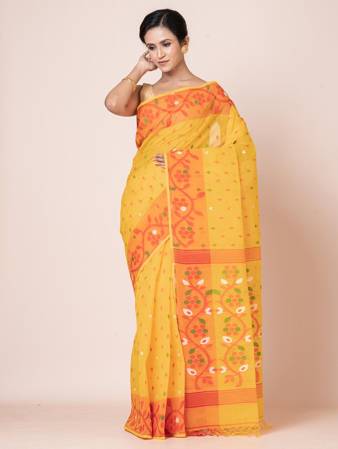 women self design handloom saree - 21648454 -  Standard Image - 1