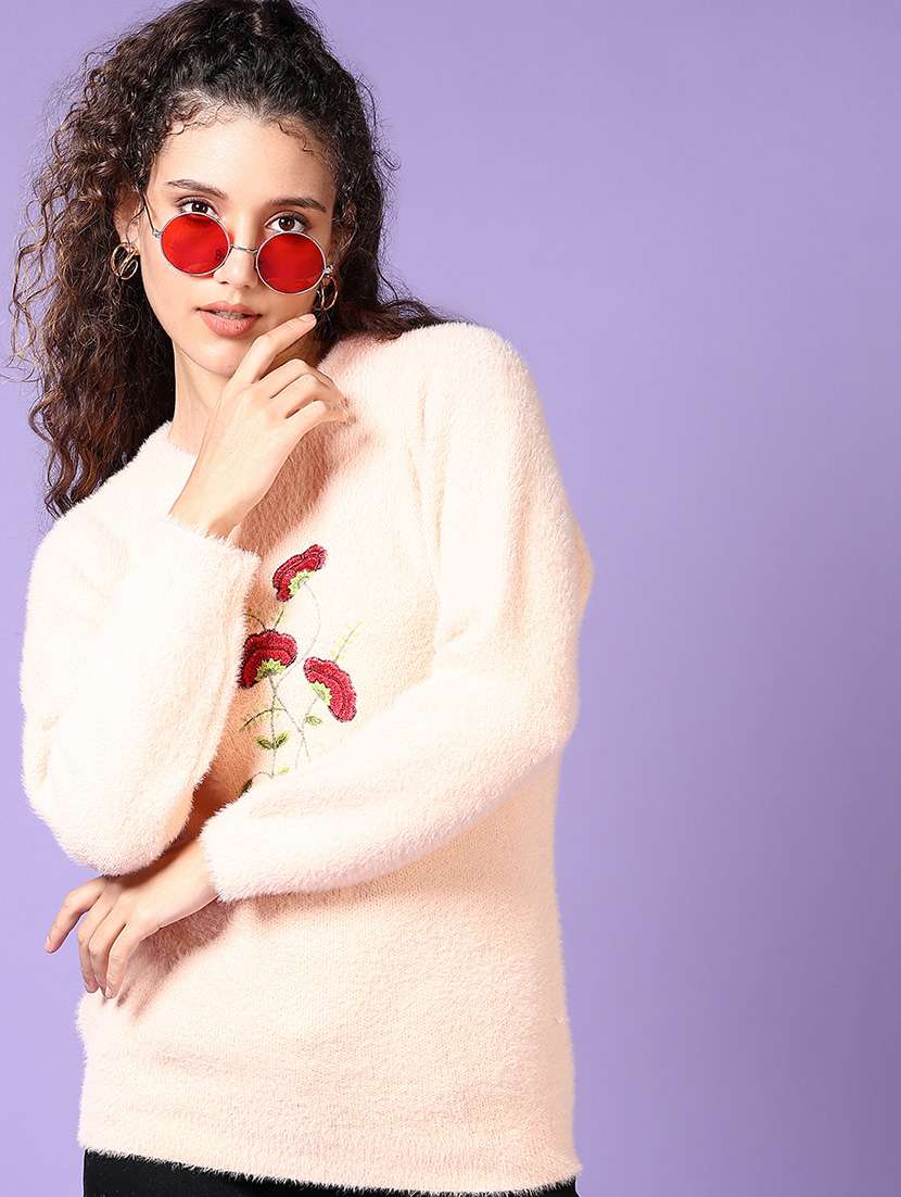 women self designed long sleeves pullover - 21648462 -  Standard Image - 1