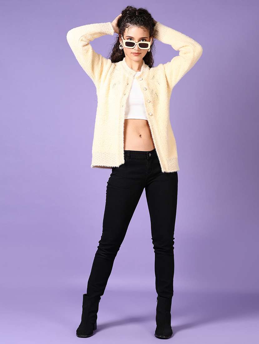 women self designed long sleeve cardigan - 21648471 -  Standard Image - 4