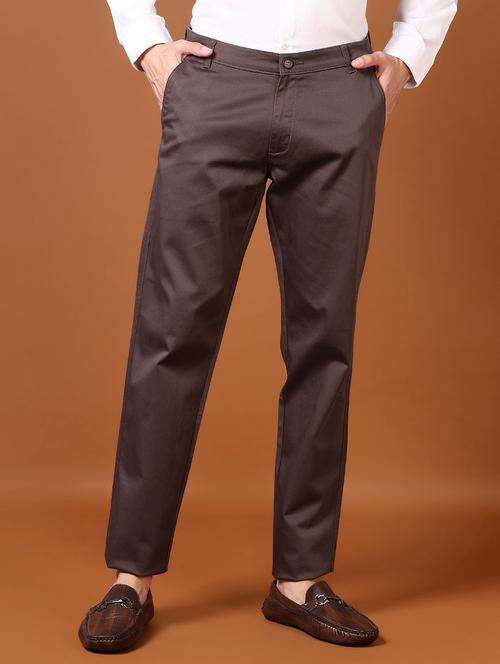 men mid rise solid chinos - 21648517 -  Standard Image - 0