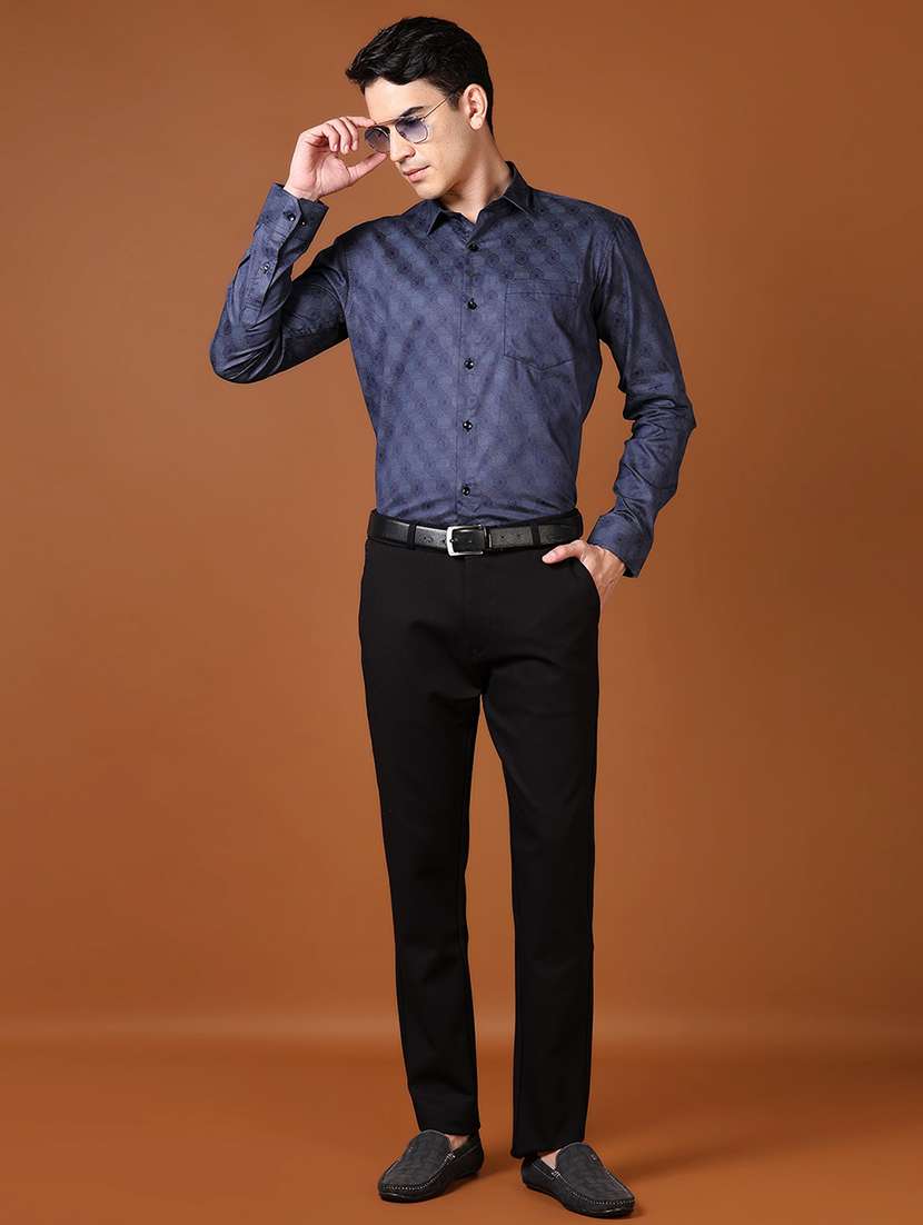 men long sleeves printed formal shirt - 21648557 -  Standard Image - 4