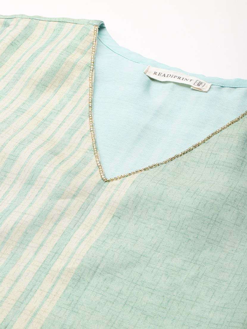 women three quarter sleeve kurta pant with dupatta set - 21648641 -  Standard Image - 4