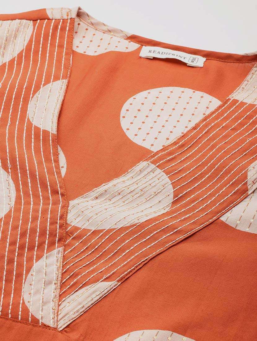 women polka dots printed kurta palazzo set - 21648656 -  Standard Image - 4