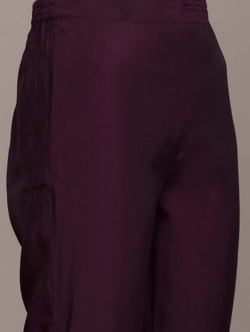 women solid embroidered v neck kurta pant set - 21648660 - Standard Image - 6