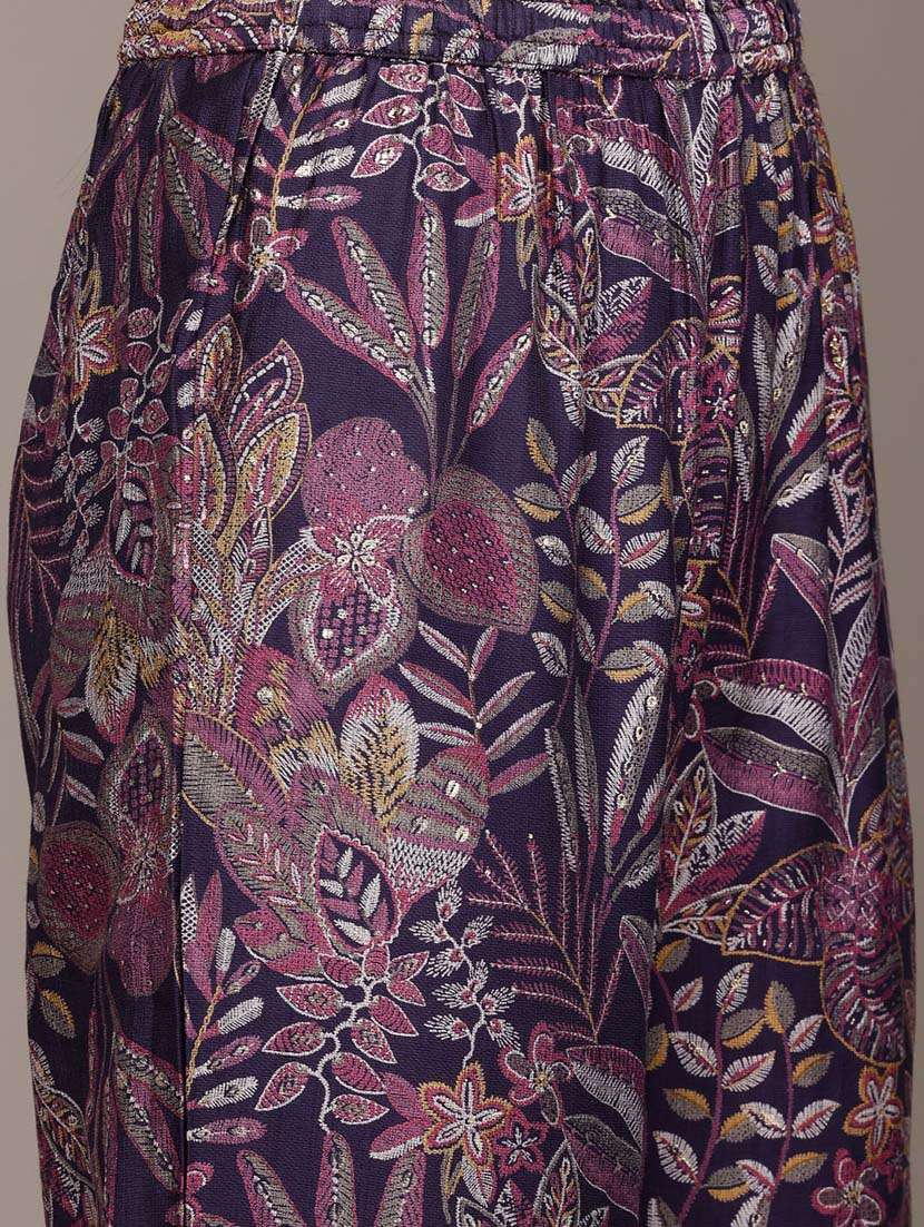 women solid v neck kurta palazzo set - 21648670 -  Standard Image - 6