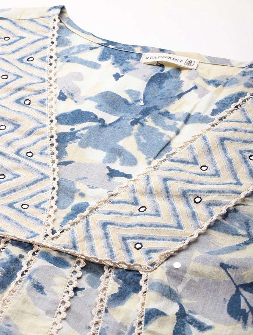 women three quarter sleeve kurta pant with dupatta set - 21648681 -  Standard Image - 4