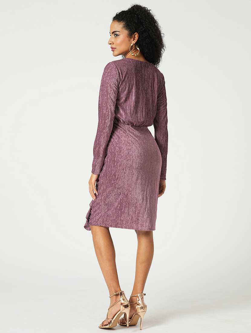 women self designed long sleeves bodycon dress - 21648786 -  Standard Image - 1