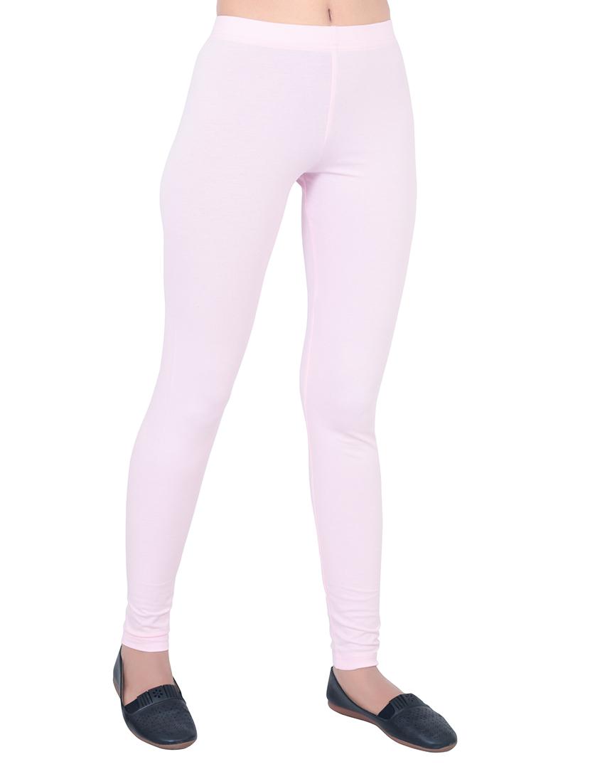 women plain mid rise ankle length leggings - 21648811 - Standard Image - 1