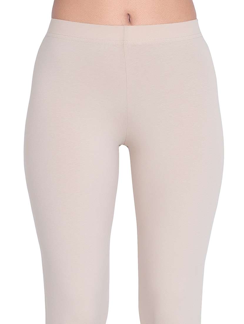 women plain mid rise ankle length leggings - 21648812 -  Standard Image - 4