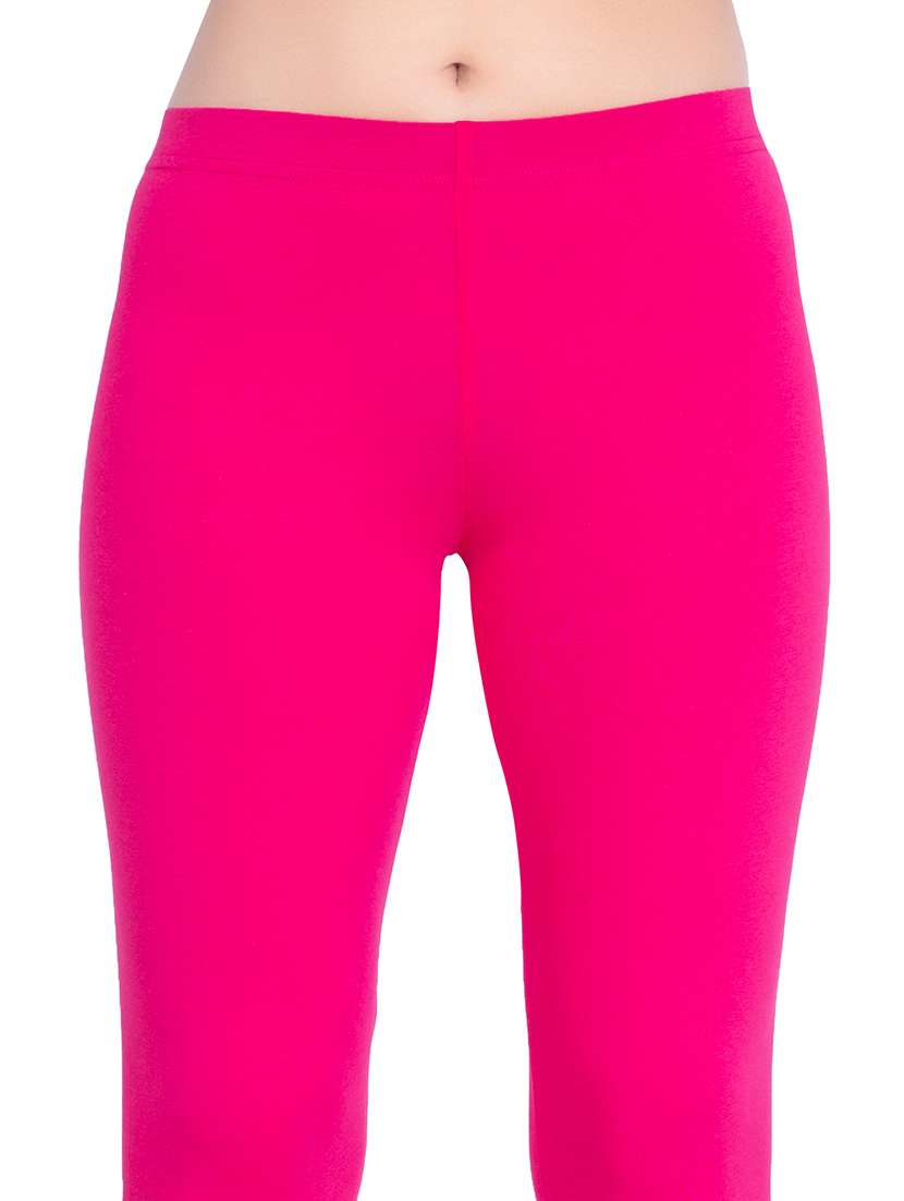 women plain mid rise ankle length leggings - 21648826 -  Standard Image - 4