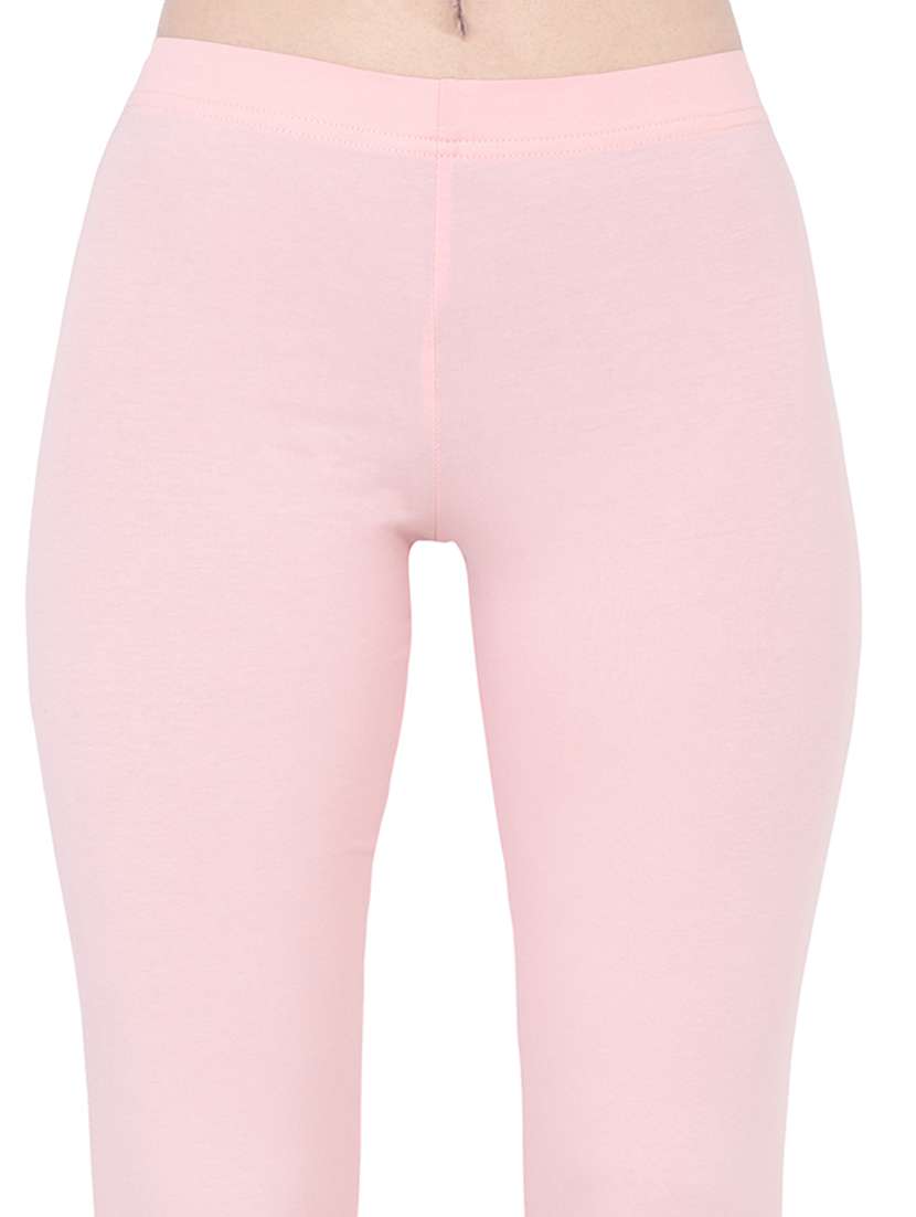 women plain mid rise ankle length leggings - 21648833 -  Standard Image - 4