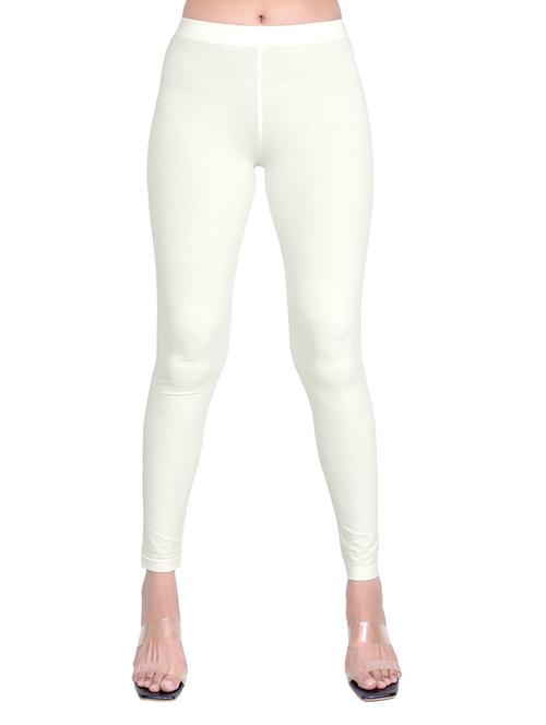 women plain mid rise ankle length leggings - 21648835 - Standard Image - 0