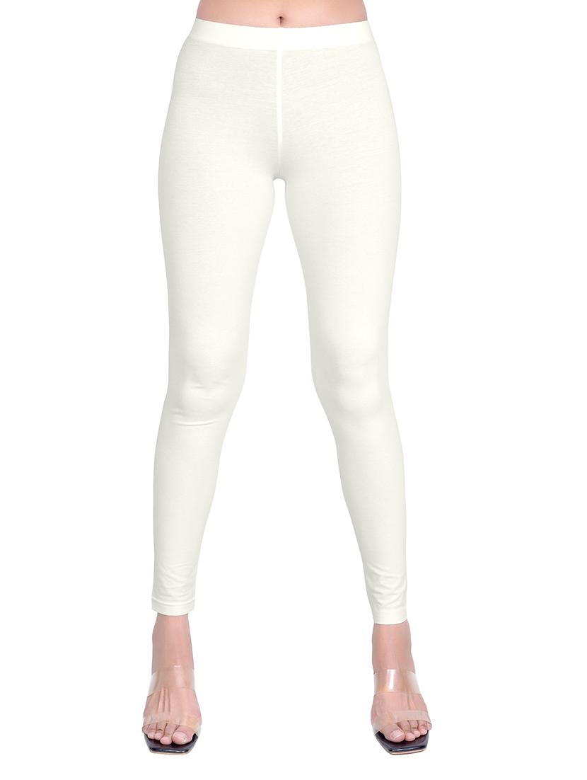 women plain mid rise ankle length leggings - 21648835 - Zoom Image - 0
