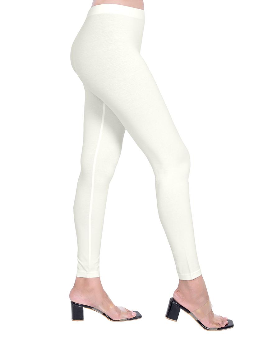 women plain mid rise ankle length leggings - 21648835 -  Standard Image - 1
