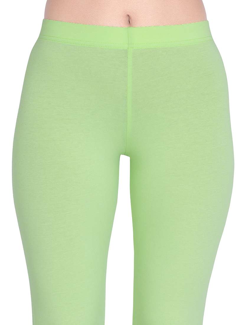 women plain mid rise ankle length leggings - 21648860 -  Standard Image - 4