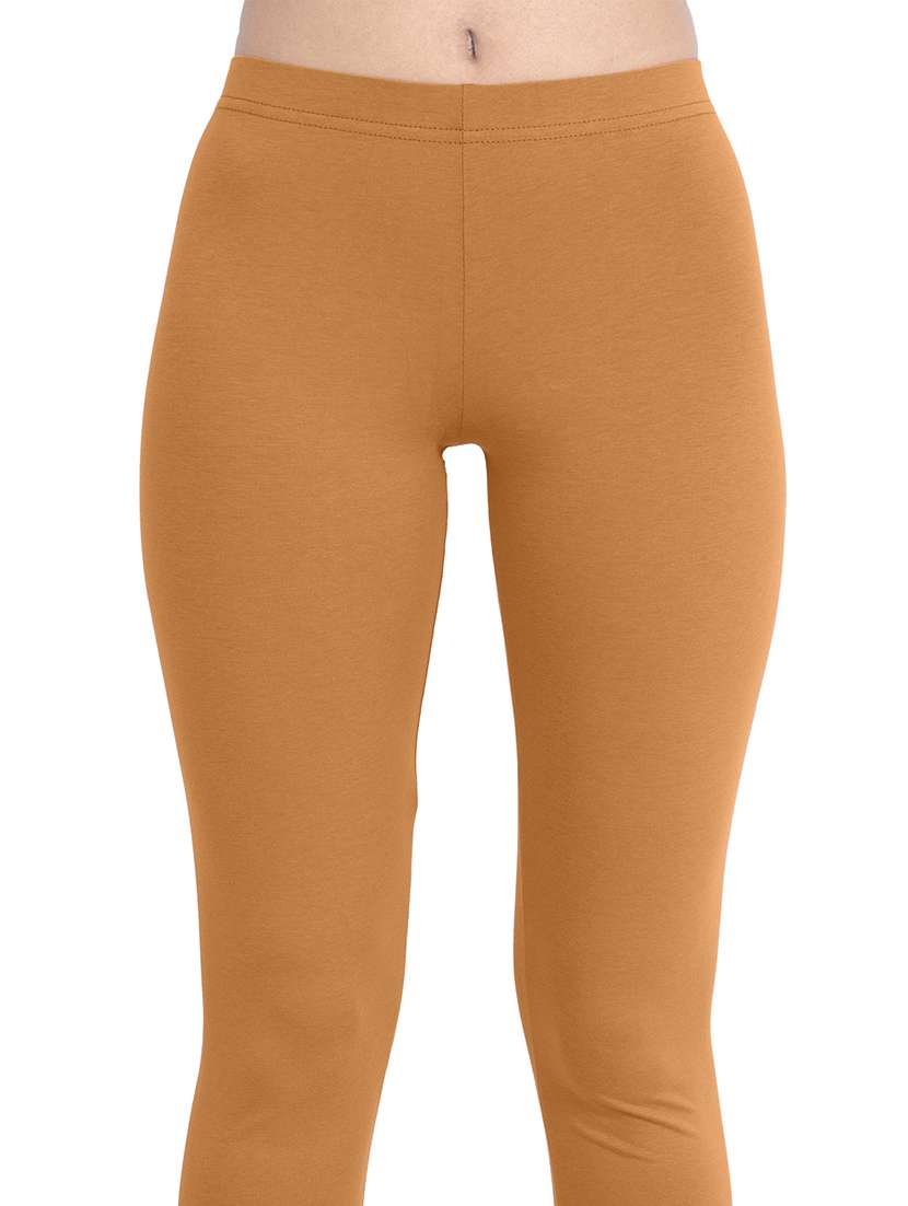 women plain mid rise ankle length leggings - 21648863 -  Standard Image - 4
