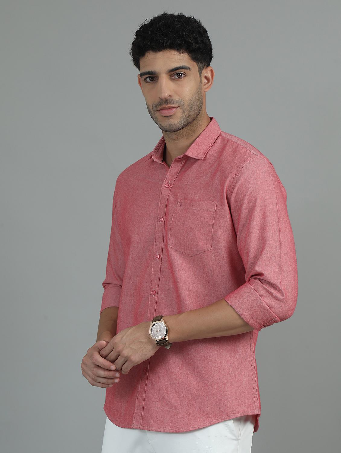 men long sleeves solid casual shirt - 21649353 - Standard Image - 1