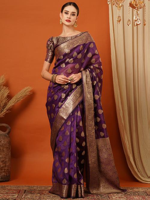 women self design banarasi saree - 21649462 - Standard Image - 0